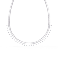Regal Prism Princess Fringe Lab Grown Diamond Necklace - Ophiratbf