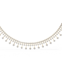 Regal Prism Princess Fringe Lab Grown Diamond Necklace - Ophiratbf