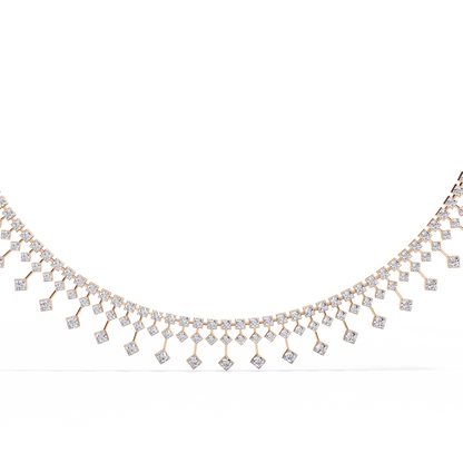 Regal Prism Princess Fringe Lab Grown Diamond Necklace