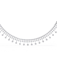 Regal Prism Princess Fringe Lab Grown Diamond Necklace - Ophiratbf