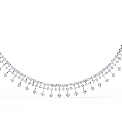 Regal Prism Princess Fringe Lab Grown Diamond Necklace