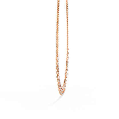 Regal Prism Princess Fringe Lab Grown Diamond Necklace