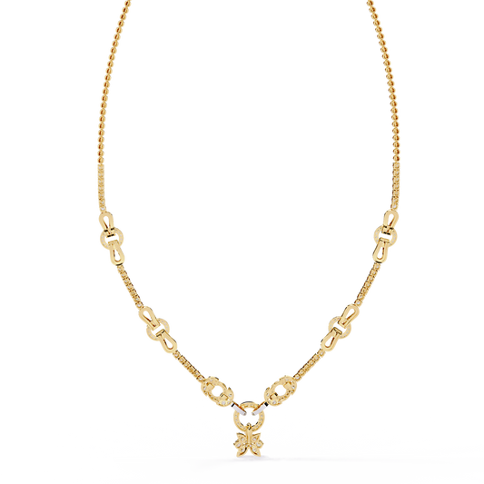 Regal Prism Princess Fringe Lab Grown Diamond Necklace