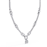 Regal Prism Princess Fringe Lab Grown Diamond Necklace - Ophiratbf
