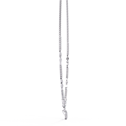 Regal Prism Princess Fringe Lab Grown Diamond Necklace