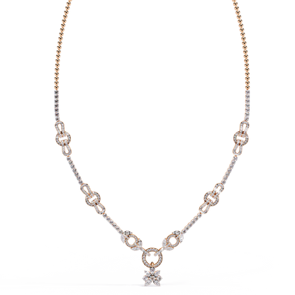 Regal Prism Princess Fringe Lab Grown Diamond Necklace