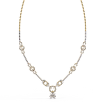 Regal Prism Princess Fringe Lab Grown Diamond Necklace - Ophiratbf
