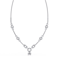 Regal Prism Princess Fringe Lab Grown Diamond Necklace - Ophiratbf