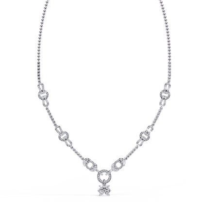 Regal Prism Princess Fringe Lab Grown Diamond Necklace