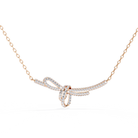 Bijou Ribbon Pavé Lab Grown Diamond Necklace - Ophiratbf