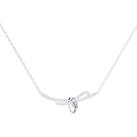 Bijou Ribbon Pavé Lab Grown Diamond Necklace - Ophiratbf