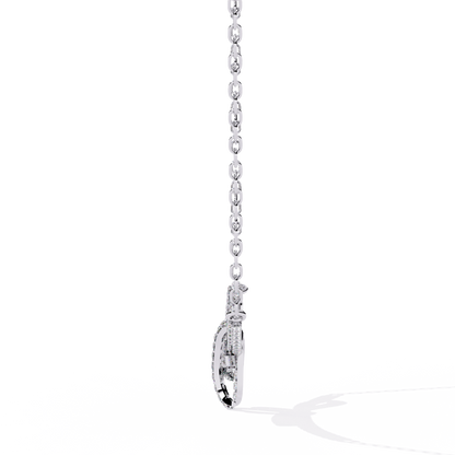 Bijou Ribbon Pavé Lab Grown Diamond Necklace