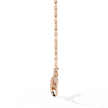 Bijou Ribbon Pavé Lab Grown Diamond Necklace