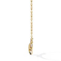 Bijou Ribbon Pavé Lab Grown Diamond Necklace - Ophiratbf