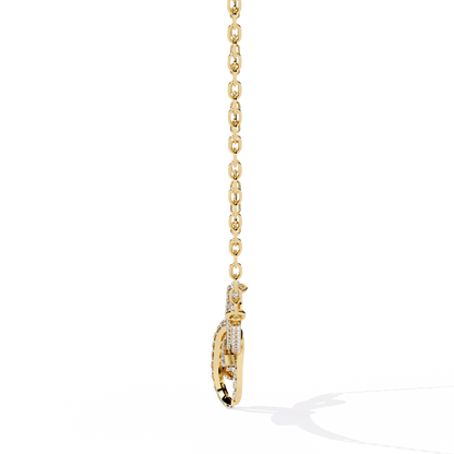 Bijou Ribbon Pavé Lab Grown Diamond Necklace