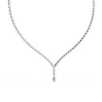 Adorn Marquise Drop Tennis Lab Grown Diamond Necklace - Ophiratbf