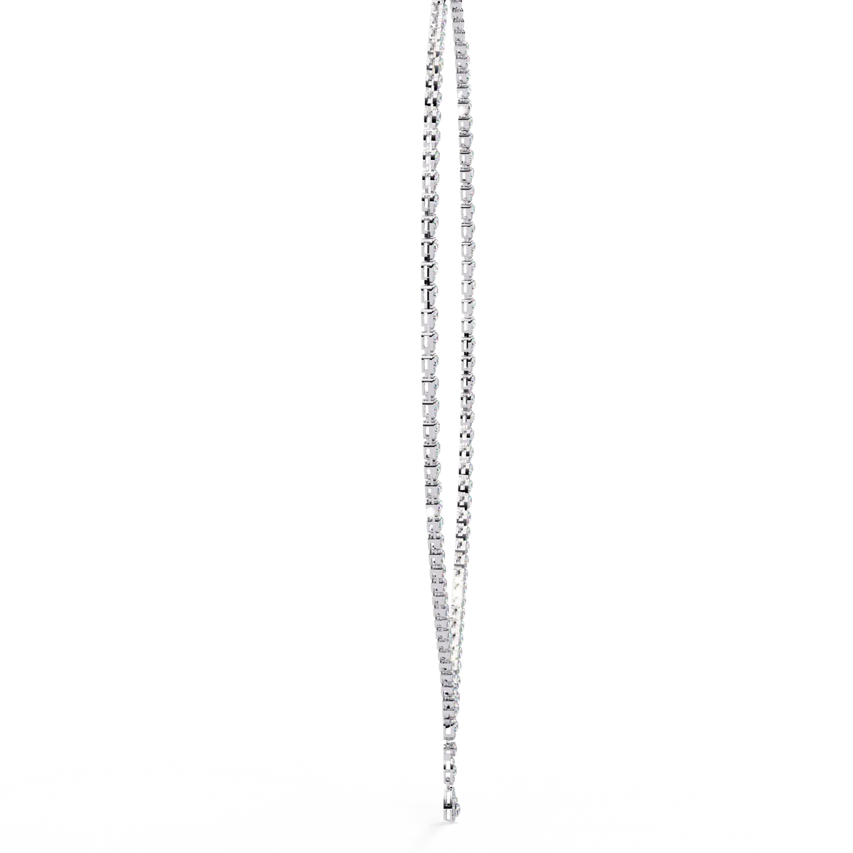 Adorn Marquise Drop Tennis Lab Grown Diamond Necklace - Ophiratbf