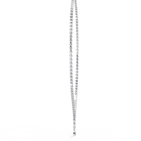 Adorn Marquise Drop Tennis Lab Grown Diamond Necklace - Ophiratbf