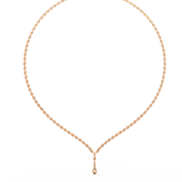 Adorn Marquise Drop Tennis Lab Grown Diamond Necklace - Ophiratbf