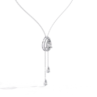Serenata Pear Lariat Lab Grown Diamond Necklace - Ophiratbf