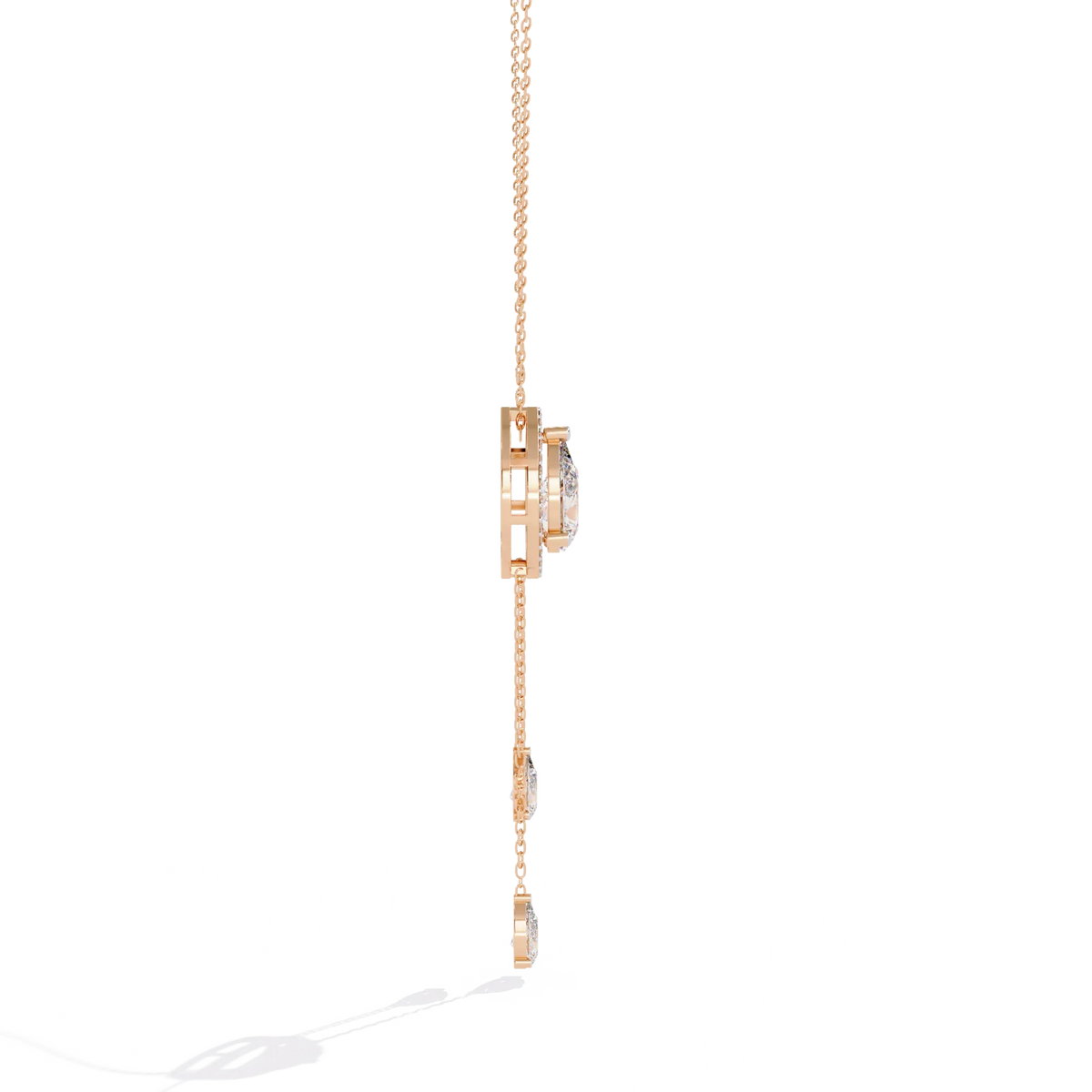 Serenata Pear Lariat Lab Grown Diamond Necklace - Ophiratbf