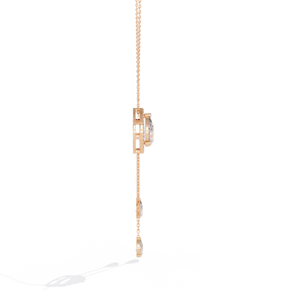 Serenata Pear Lariat Lab Grown Diamond Necklace