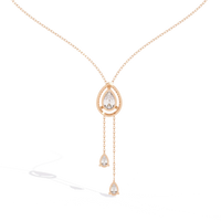 Serenata Pear Lariat Lab Grown Diamond Necklace - Ophiratbf