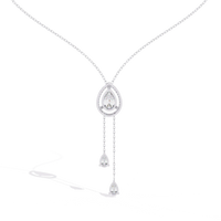 Serenata Pear Lariat Lab Grown Diamond Necklace - Ophiratbf