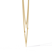 Trinity Geo Double Chain Lab Grown Diamond Necklace - Ophiratbf