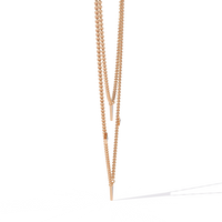 Trinity Geo Double Chain Lab Grown Diamond Necklace - Ophiratbf