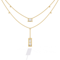 Urbane Duo Lariat Lab Grown Diamond Necklace - Ophiratbf