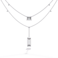 Urbane Duo Lariat Lab Grown Diamond Necklace - Ophiratbf