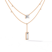 Urbane Duo Lariat Lab Grown Diamond Necklace - Ophiratbf