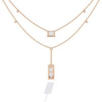 Urbane Duo Lariat Lab Grown Diamond Necklace - Ophiratbf