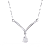 Viveur Pear Drop Lab Grown Diamond Necklace - Ophiratbf
