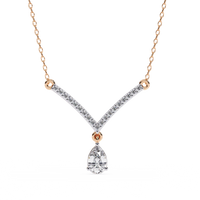 Viveur Pear Drop Lab Grown Diamond Necklace - Ophiratbf