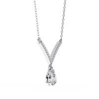 Viveur Pear Drop Lab Grown Diamond Necklace - Ophiratbf