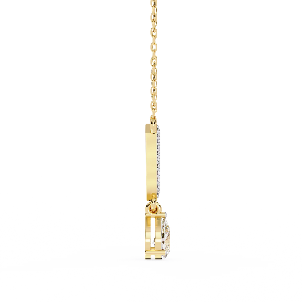 Viveur Pear Drop Lab Grown Diamond Necklace - Ophiratbf