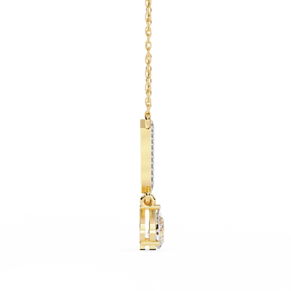 Viveur Pear Drop Lab Grown Diamond Necklace