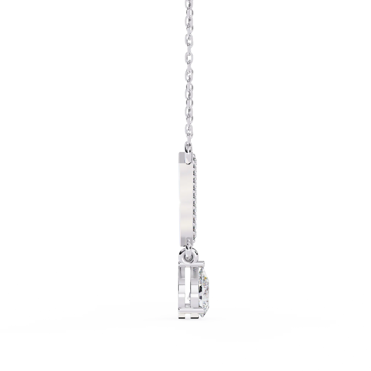 Viveur Pear Drop Lab Grown Diamond Necklace - Ophiratbf