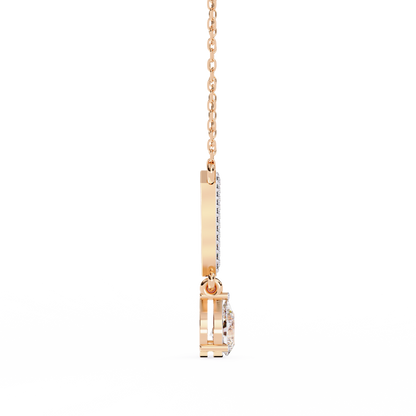 Viveur Pear Drop Lab Grown Diamond Necklace