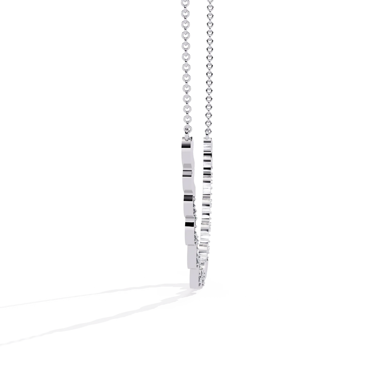 Celestia Wave Pavé Lab Grown Diamond Necklace - Ophiratbf