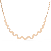 Celestia Wave Pavé Lab Grown Diamond Necklace - Ophiratbf