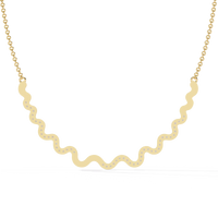 Celestia Wave Pavé Lab Grown Diamond Necklace - Ophiratbf