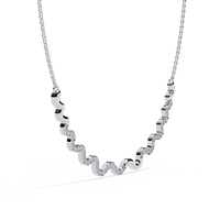 Celestia Wave Pavé Lab Grown Diamond Necklace - Ophiratbf