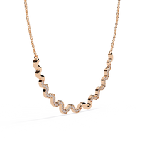 Celestia Wave Pavé Lab Grown Diamond Necklace - Ophiratbf