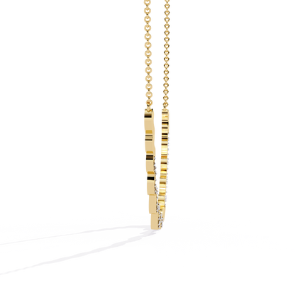 Celestia Wave Pavé Lab Grown Diamond Necklace