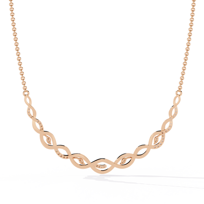 Aurelia Vine Twist Lab Grown Diamond Necklace