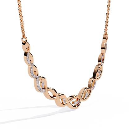 Aurelia Vine Twist Lab Grown Diamond Necklace