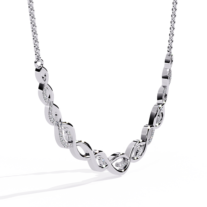 Aurelia Vine Twist Lab Grown Diamond Necklace